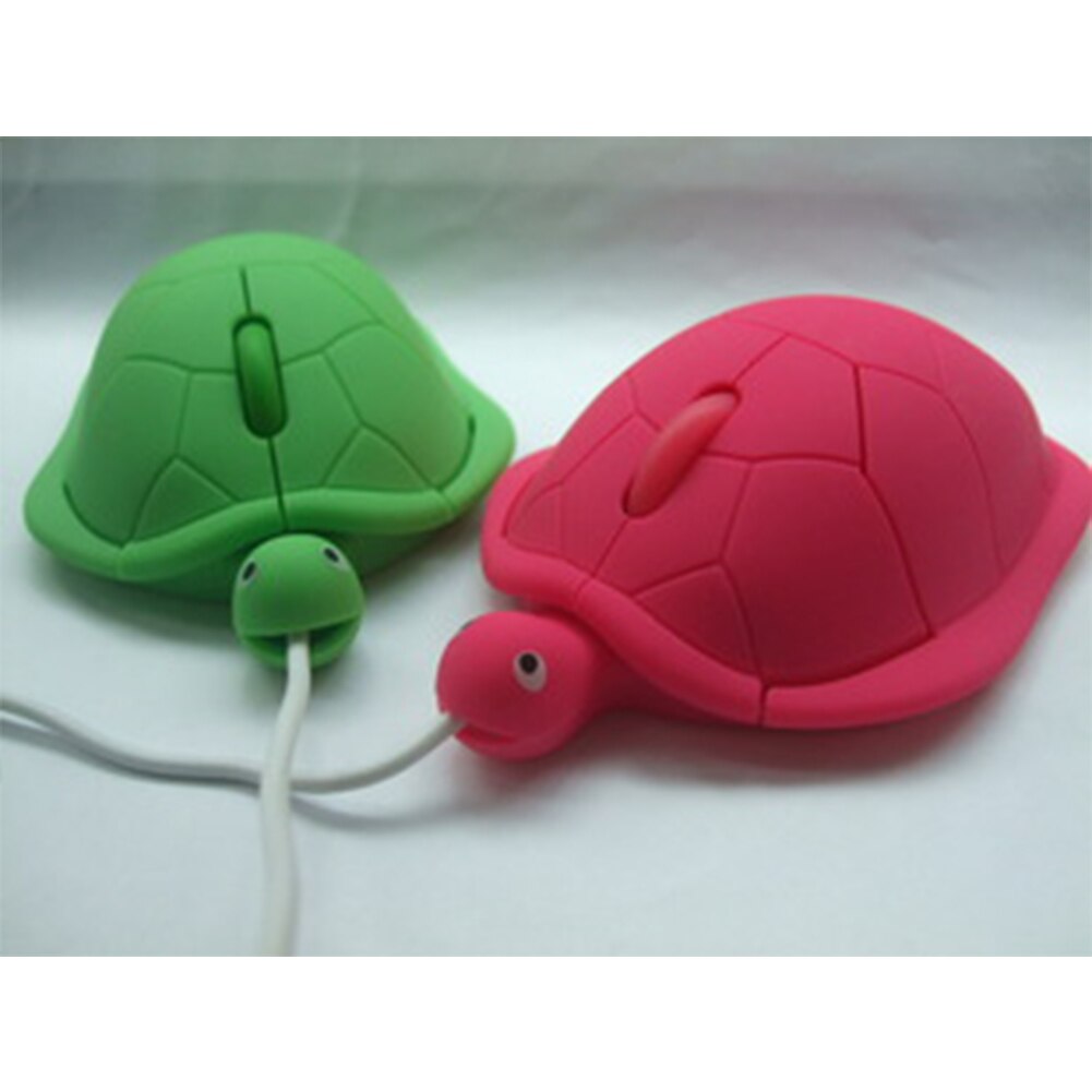 Cute Animal Wired Mouse USB 3D Turtle Optical Mice Mouse For Computer PC Mini Pro Sea turtle Silicone Gaming Mouse #4