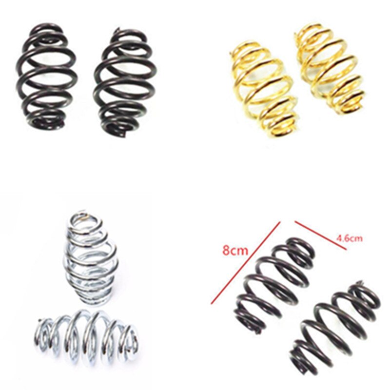 Motorcycle Universal 3 "Barrel Opgerolde Solo Seat Springs Beugel Montage Cafe Racer Touring Atv Offroad Scooter