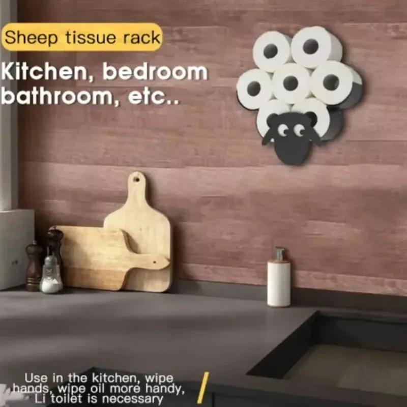 Toilet Paper Holder Steel Bathroom Wall Decoration Kitchen Paper Holder Storage Towel Roll Holder Home Accessories