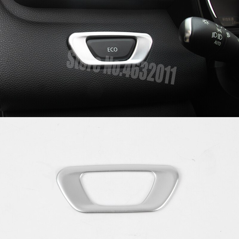 For Renault Kadjar ABS Matte Car Window Lifter Interior Decoration Cover Trim LHD styling accessories 2pcs: ECO Switch
