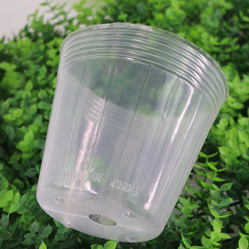 10 Stück wiederverwendbare Transparenz-Orchideen-Kinderzimmer-Topfpflanzen wachsen Ernährungsbecher für Gartenblumen, Umpflanzen, Vermehrungsbehälter