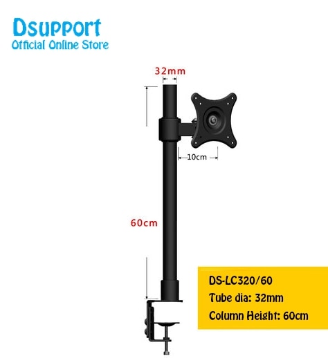 Desktop Clamping 10-22&quot; LCD LED TV Mount Bracket Free Lifting Full Rotation Monitor Holder Arm Sit Stand Monitor Support