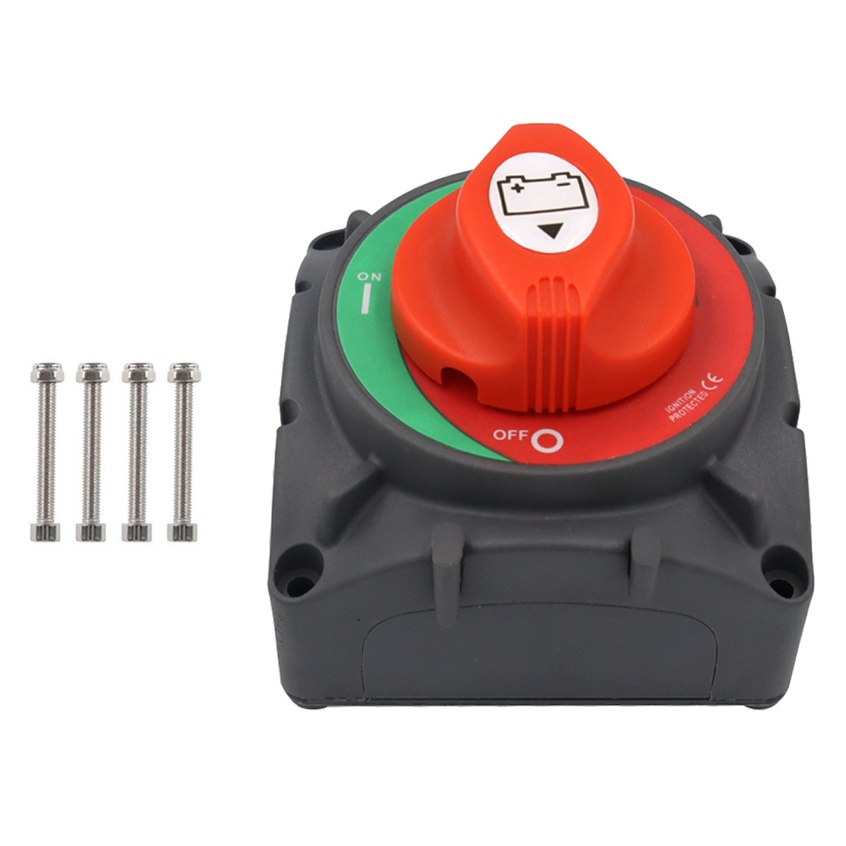 High Current Battery Disconnect Switch, 600A Continuous Battery Master Switch, 12V-48V Battery Kill Isolator Switch for Boat RV: Default Title