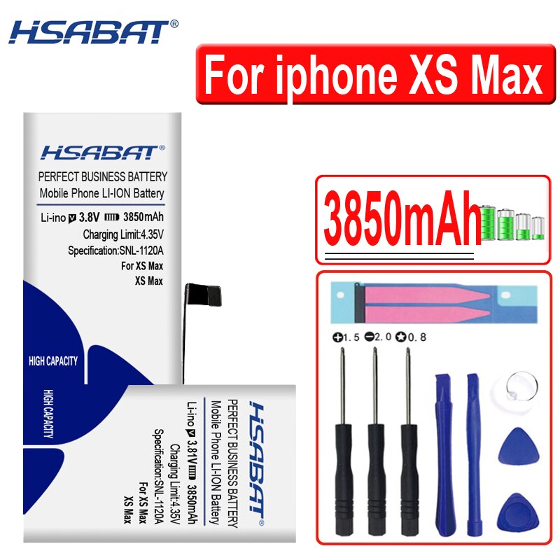 Top Brand HSABAT Newest Battery iphone SE 5 5S 5C 6 6S 7 8 X XS XR 11 / XS Max /6 6S 7 8 Plus / 11 Pro /11 Pro Max: for iphone XS Max