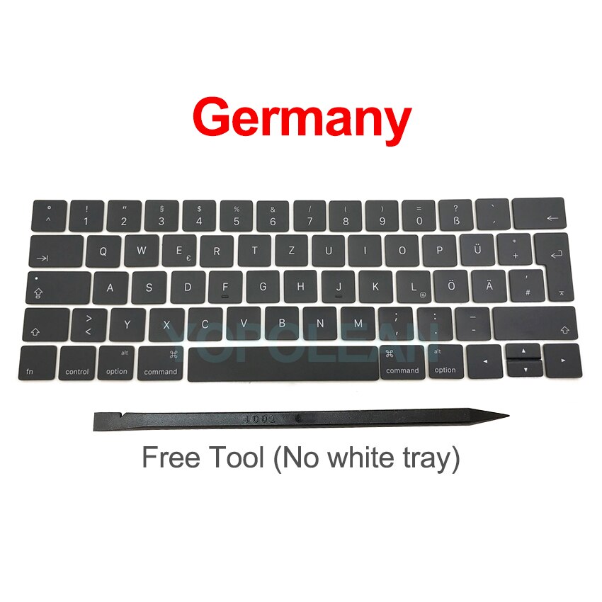 Nowe klawisze klawiatury A1989 A1990 klawiatura do laptopa Macbook Pro Retina 2018 rok: Germany
