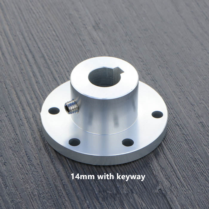 Omnidirectional wheel Flange coupling ID 8mm 12mm with keyway Aluminum robomaster