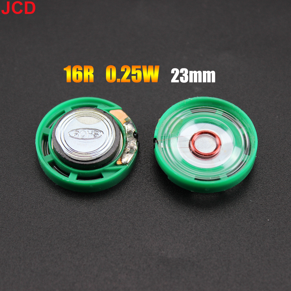 JCD 1pcs 8 /16 / 32Ohm 0.25W 0.5W Ultra-thin Doorbell horn Toy-car horn 8R 16R 32R 20 21 23 27 29 36 40 mm Diameter Speaker: Pink