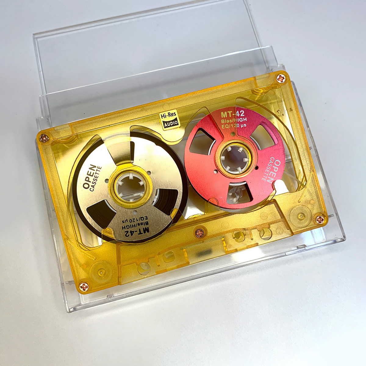 Retro Blank Audio Tape Type Handmade Audio Cassette Reel to Reel Cassette 50 Min Double-Sided Metal Reel for Walkman Recording: PURPLE