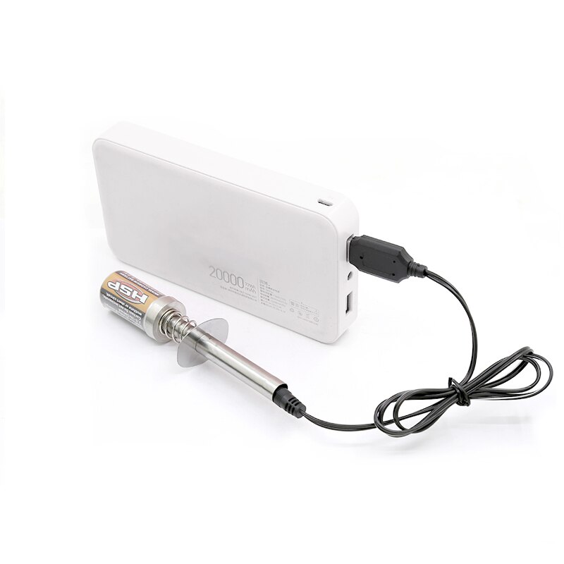 RC Nitro 1.2 V 1800Mah Rechargeable Glow Plug Starter Igniter DC USB Charger for Gas Nitro Engine Power 1/10 1/8 RC Car