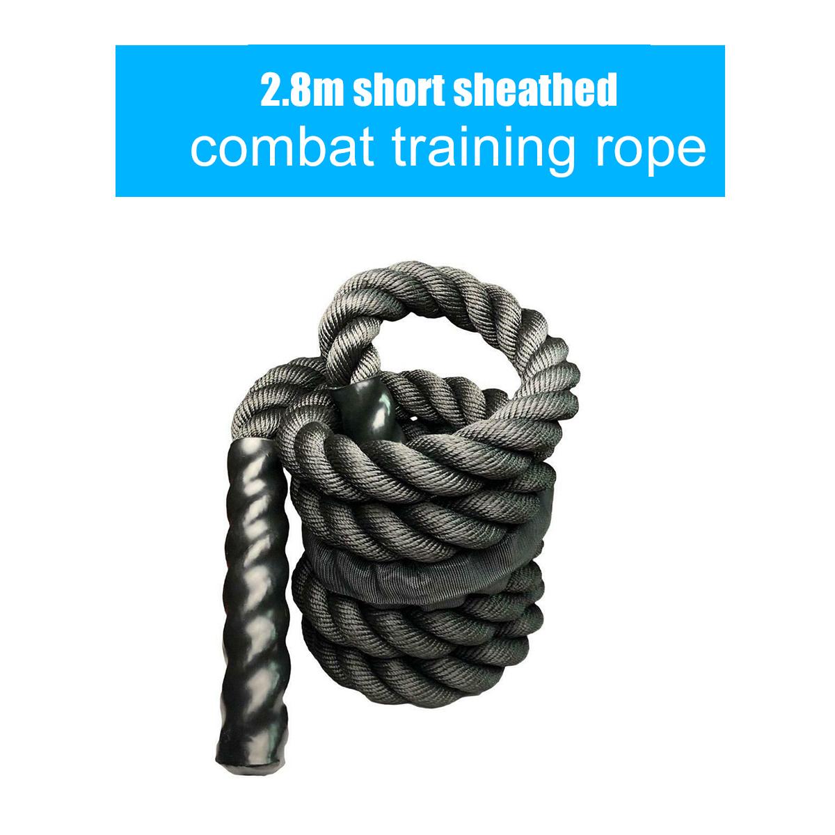 25mm Fitness Heavy Jump Rope Crossfits Weighted Battle Skipping Ropes Power Training Improve Strength Muscle Fitness Equipment: Package C 1