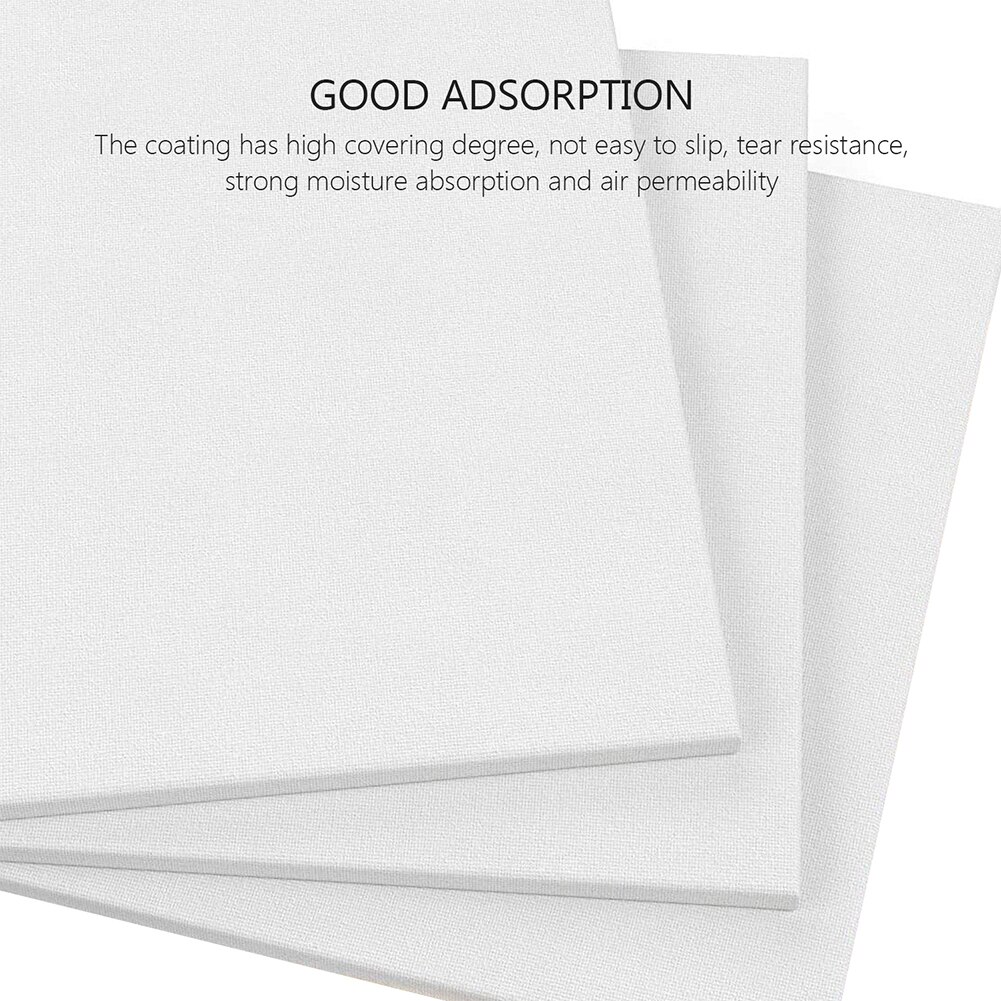 6Pcs Panel Canvas Painting for Acrylic Oi Paint Acid Free White Cotton Multi Size for Artists 30x40cm learning boards