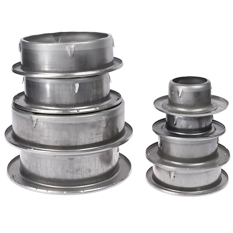 1pc parede exterior de aço inoxidável grade de ventilação de duto redondo grelhas de ventilação 70-200mm dropshipping