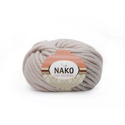 Wool Knitted Yarn - 16 Color Options - 30 Meters(100gr) - Knitting Yarn Ball - Nako Pure Wool Plus - Cardigans - Sweaters - Shawls - Beanie - Scarf - Berets - Poncho - Autumn - Winter - DIY: 1529