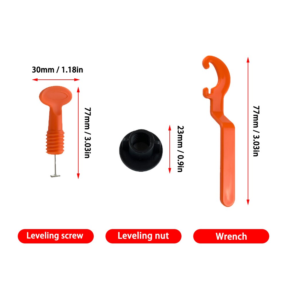 50Pcs Alignment Tile Leveling Wedges Tile Spacers System Flat Ceramic Leveler for Floor Wall Construction Tools Locator