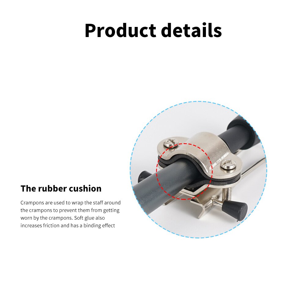 Attachment Ice Claw Trekking Pole Cane Prong Walking Climbing Ice Tip Non Slip Attachment Grip For Canes Or Crutches