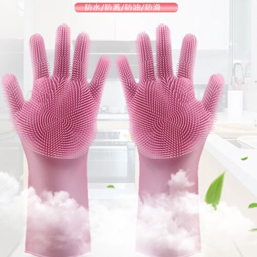 2 in 1 silikone opvaskemaskine handske 100 %  fødevaregodkendt rengøring opvaskemaskine 1 par