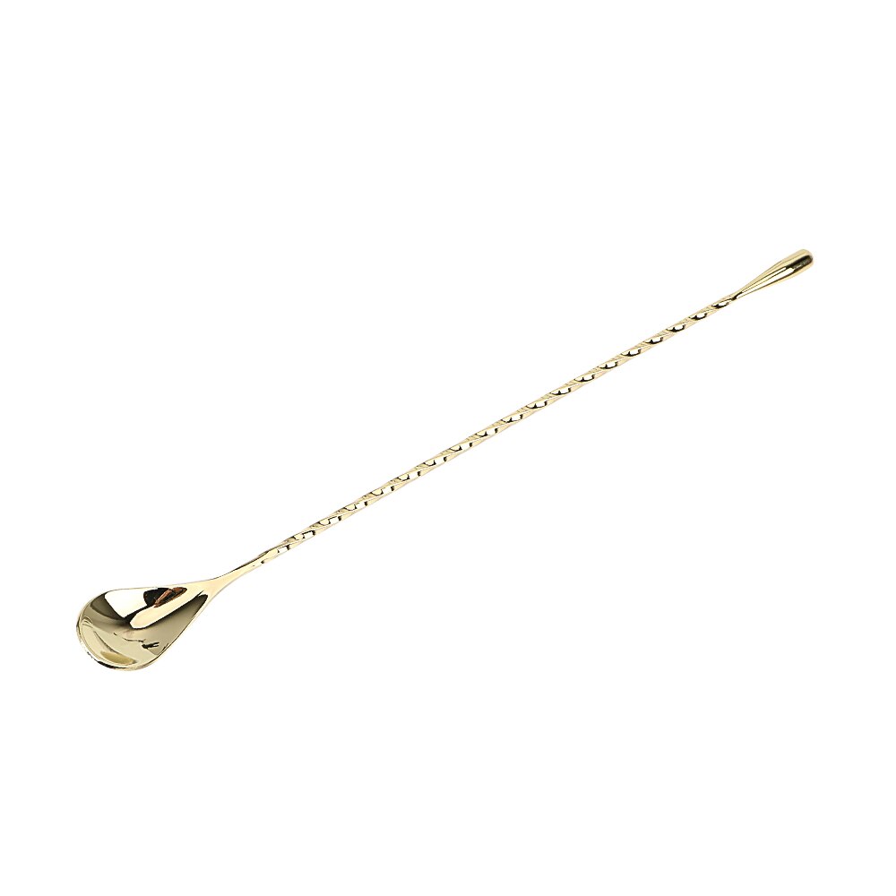 Niceyard rustfrit stål bar tedråbeske 30/40cm spiralmønster blande cocktail ske røre ske bar værktøj