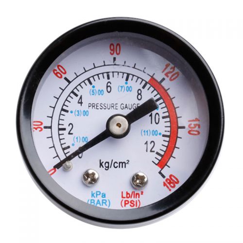 Bar Luchtdrukmeter Draad 1/8 Bsp Draad 0-180 Psi 0-12 Manometer Dubbele Schaal Voor Luchtcompressor Pneumatische Hydraulische Vloeistof: Default Title