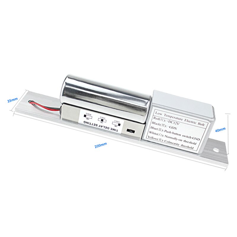 Electric Bolt Mortise Door Lock Electronic intelligent Stainless Steel Heavy-duty Fail-Safe Door Access Control Security