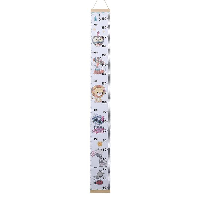 Höer Messen Lineal freundlicher Wasserdichte DIY Einfache Kreative Hause Dekorative Baby Wachstum Diagramme Leinwand Aufhänger mit Stock: F