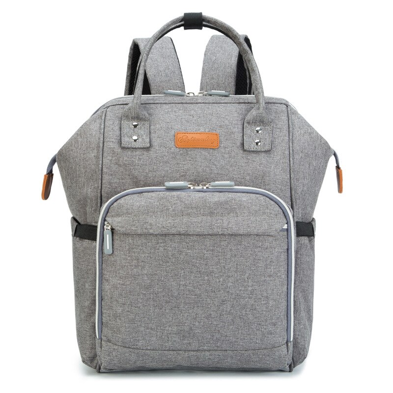 Eingetroffen Windel Tasche Große Kapazität Multi-funktionale Schulter Mutter und Baby Rucksack Wasserdichte Windel Tasche Mommy Tasche: klassisch grau