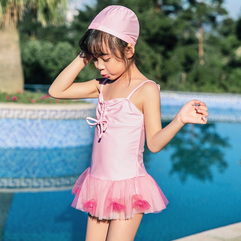 Meisjes Badmode Schattige Kinderen Badpak Met Badmuts Meisje Badmode Badpak Tankini Een Stukken Zwemkleding Kinderen Pro