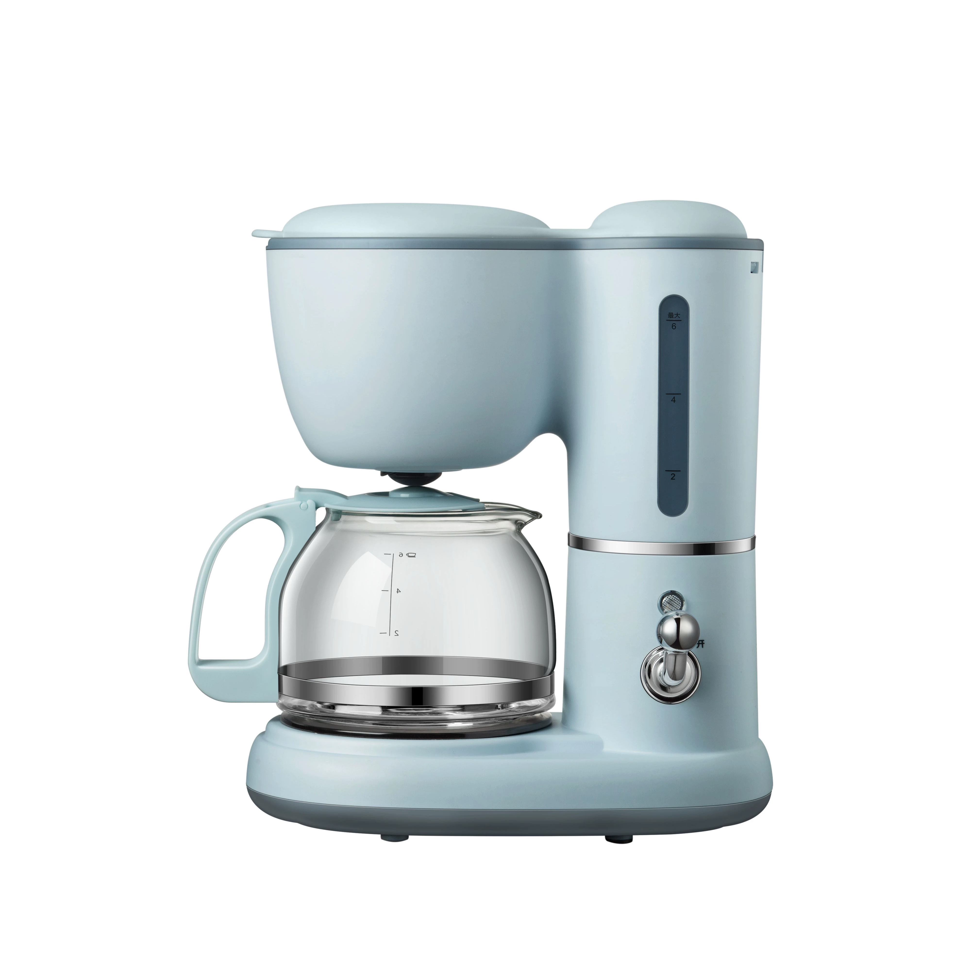 Fully Automatic Drip Coffee Maker Drip filter 600ml American coffee machine Tea Boiler Espresso Maker for home office 220V: WHITE