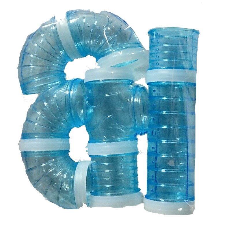 Hamster Toy Maze DIY Remodeled Cage External Tubes Tunnel Set Sports U Pipe Hamster Accessories Pipeline Chinchillas Supplies: 01