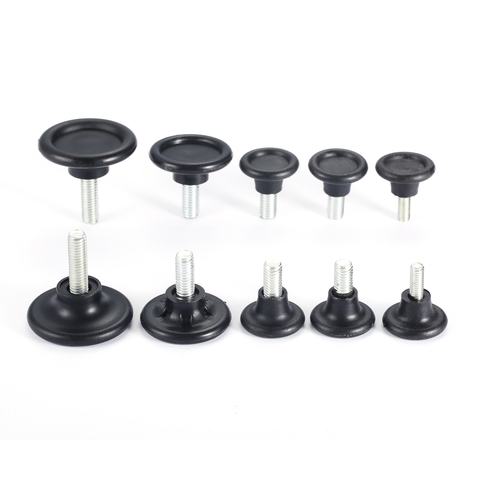 Pie nivelador con tornillo M8 para muebles, 10 piezas, M6, diámetro ajustable, para mesa de casa, escritorio