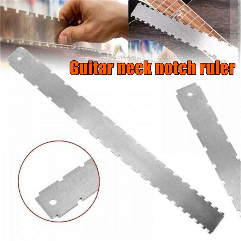Stainless Steel Guitar Neck Notched Straight Edge And Fret Rocker Luthier Tools