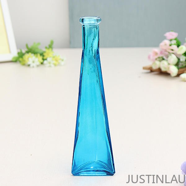 Kleur Clear Mini Glazen Vaas Zakkz Bloem Fles Glas Ornamenten Bloem Regelen Home Decor