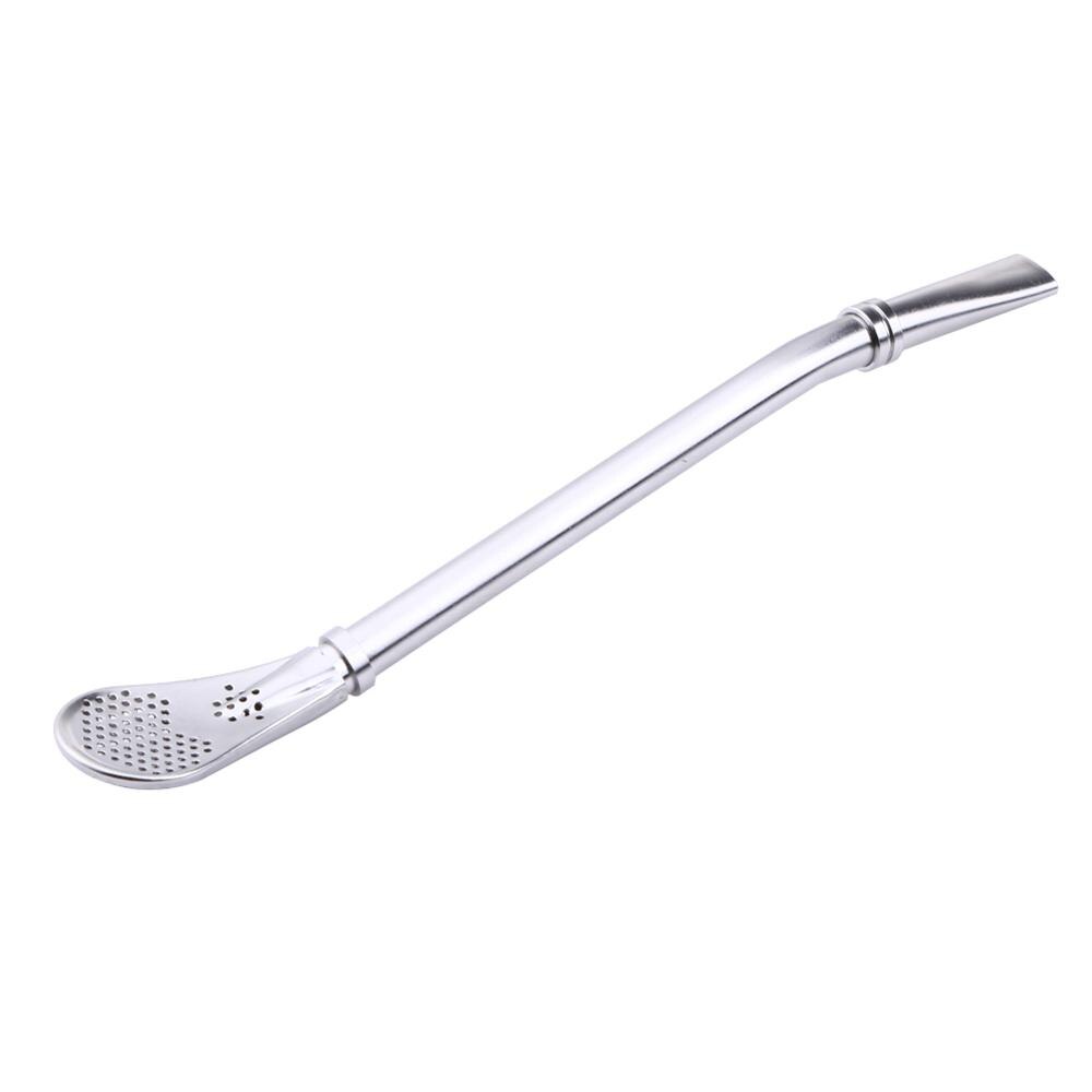 Lepel Thee Filter Yerba Mate Thee Rietjes Rvs Rietje Bombilla Kalebas Herbruikbare Thee Gereedschap Wasbare Bar Accessoires: with ring