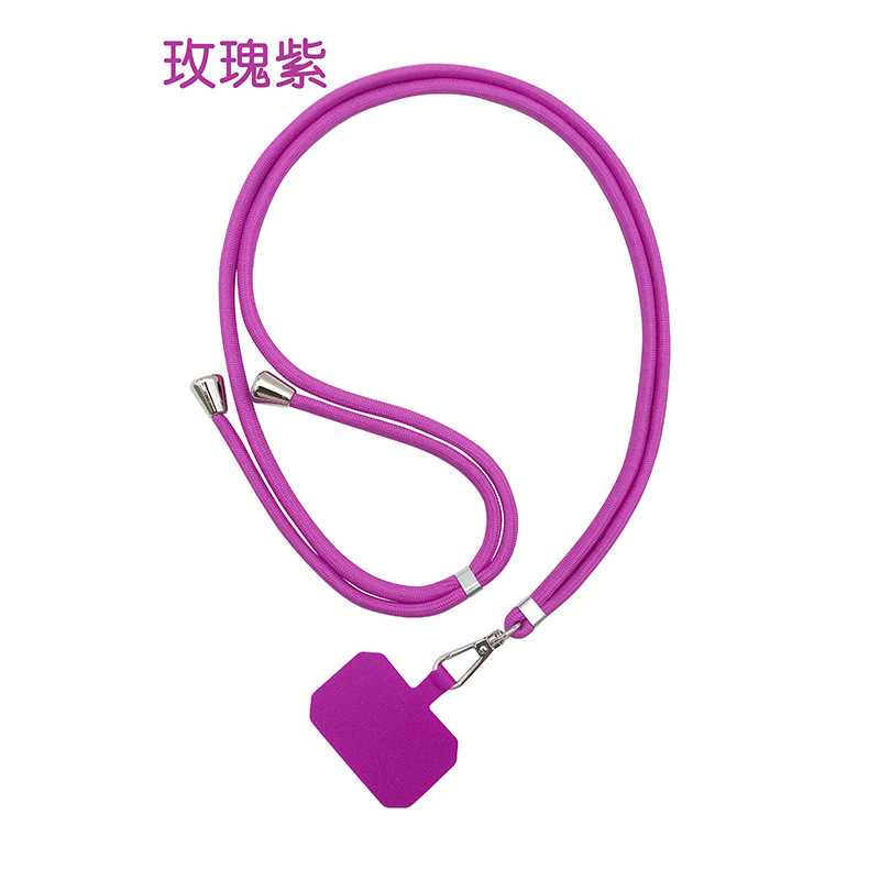 Cordón ajustable Universal para teléfono móvil, correas para colgar en el cuello, cordones antipérdida, accesorios para teléfono móvil, 150cm: Rojo rosado