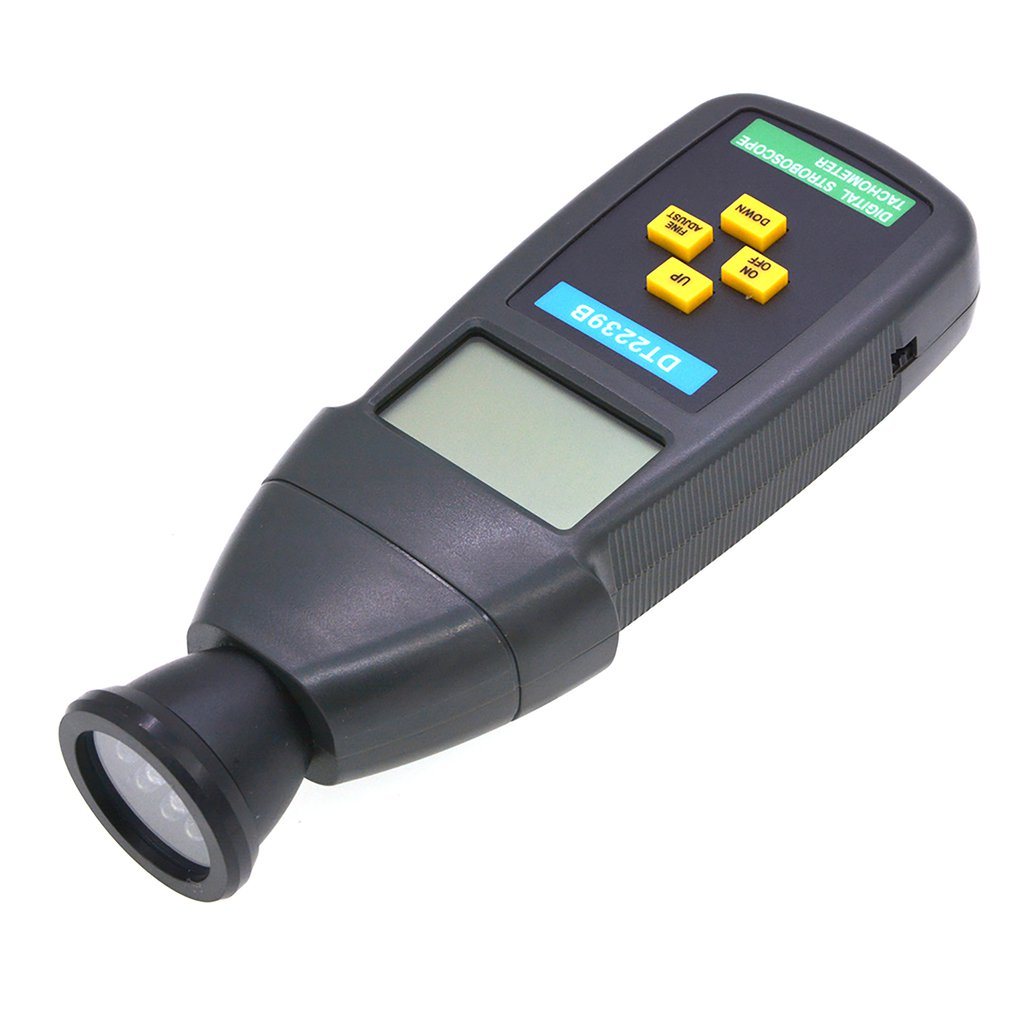 Dt2239b digital lcd beröringsfri blixt stroboskop varvräknare fotoelektrisk varvtalsmätare hastighetsmätare testare