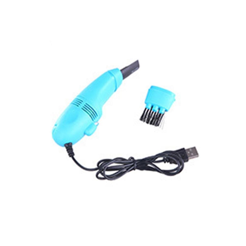 Mini USB Vacuum Keyboard Cleaner Dust Collector LAPTOP Magic Keyboard Cleaner For Cleaning Computer Keyboard Brush: Blue