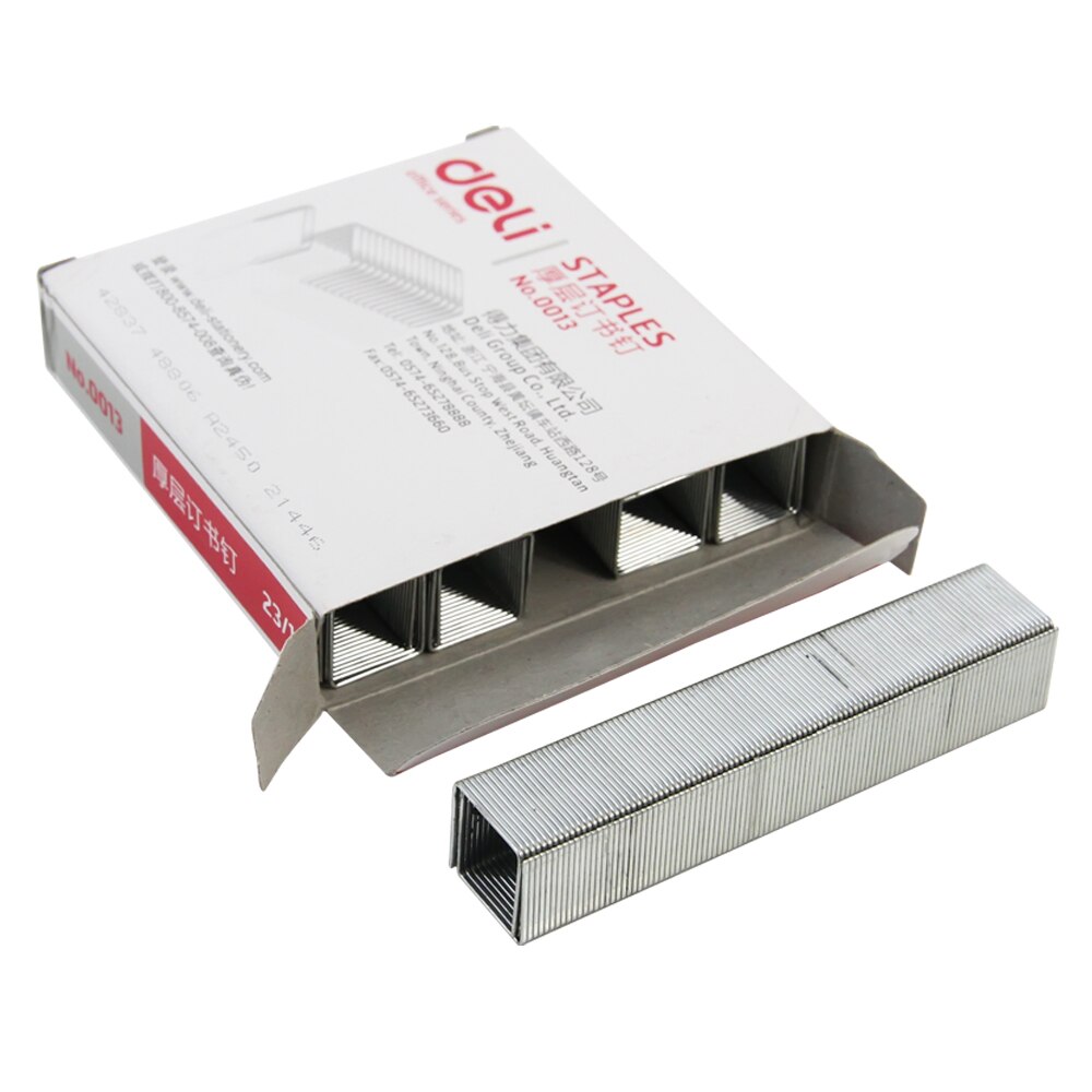 Deli 0013 grapas 23/13 pesado deber básico de alta genérico grapas 1000 unids/caja
