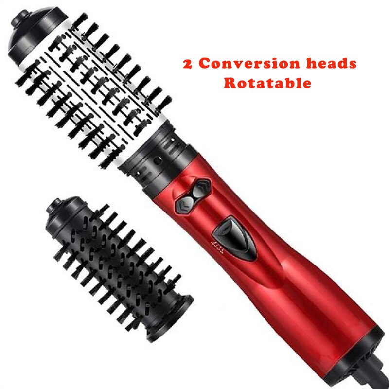 2 In 1 Roterende Borstel Air Styler Kam Krultang Roll Styling Borstel Föhn Blow Met Nozzles 2 speed &amp; 3 Warmte Instelling: Product 1 / VS