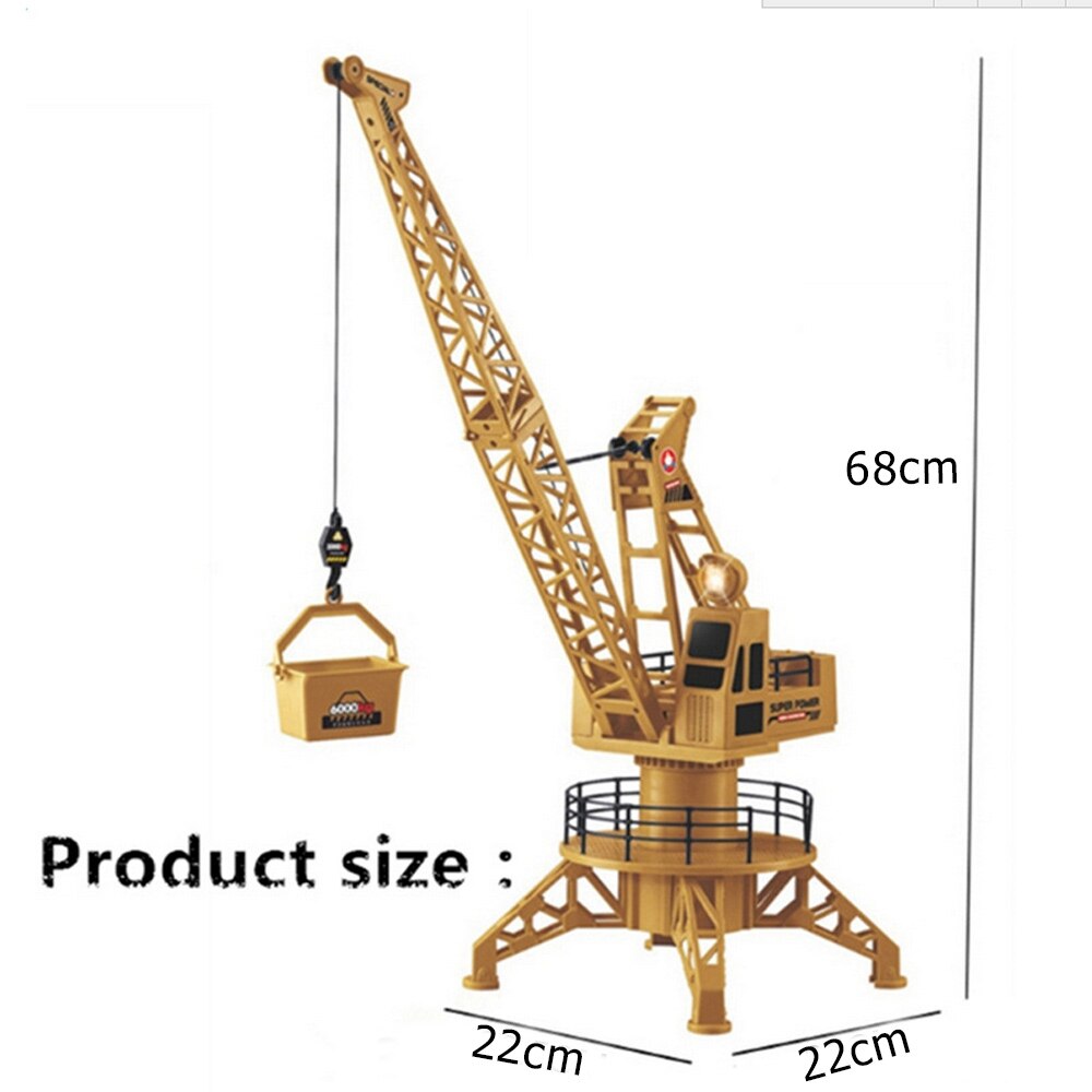 Grúa torre de construcción con Control de cable extraño para niños, juguete educativo de simulación, de Navidad, novedad