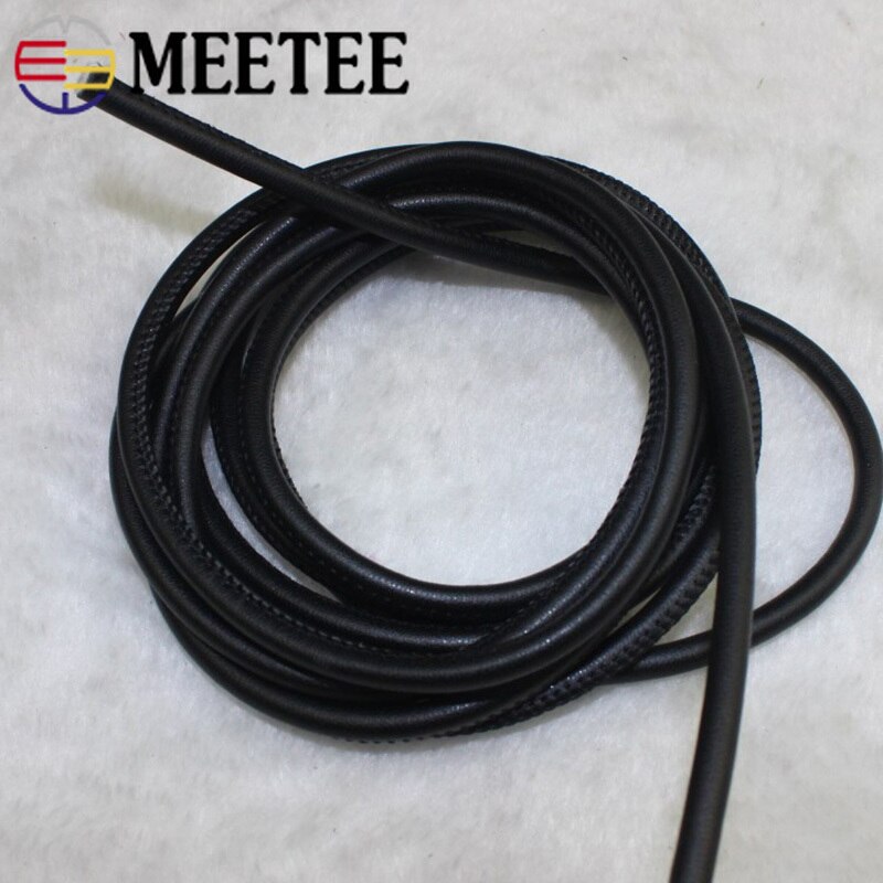 Meetee 5Meter 3 Mm Hoge Handmatig Geweven Ronde Lederen Touw Schapenvacht Cord Diy Armband Lederen Touw Accessoires CD021