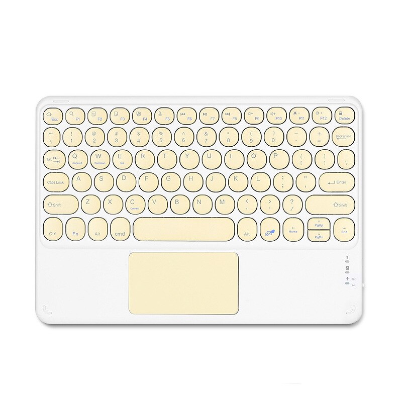 Für Tablet iOS Android Windows Universal Touchpad Tastatur Maus Combo Für Apple iPad Magie Tastatur Für Huawei Samsung Xiaomi: Yellow