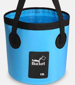 12L 20L Outdoor Draagbare Vouwen Emmer Waterdichte Tas Opvouwbare Water Emmer Vissen Camping Wandelen Reizen Auto Wassen Wastobbe: 12L-blue