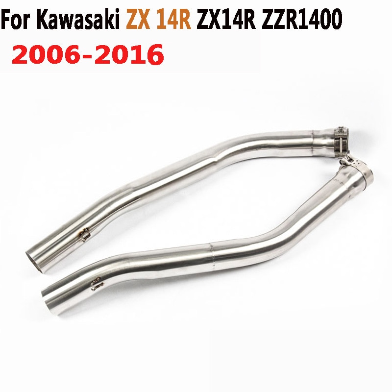 Voor Kawasaki Zx 14R ZX14R ZZR1400 2006 Volledige Systeem Slip Motorfiets Uitlaatpijp 51 Mm Rvs Motorfiets uitlaat