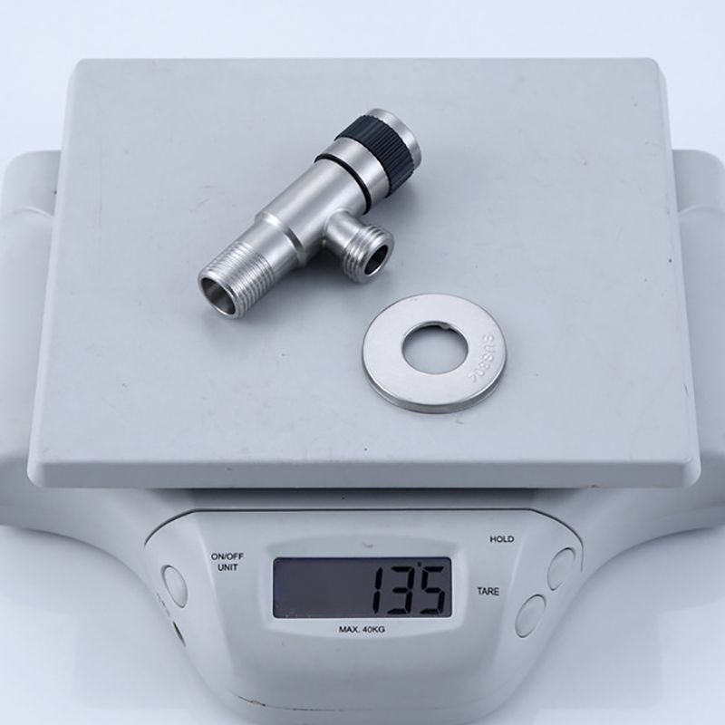 304 Stainless Steel Angle Stop Valve Water Valve Shut Off Quarter Turn Water Sink Bathroom Toilet Kitchen Shower Plumbing DN15