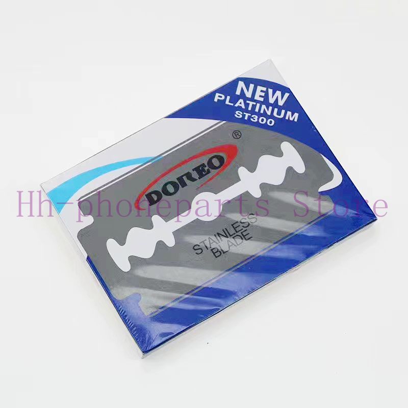 100pcs Double-sided Razor Blade Stainless Steel Razor Blades Men Shaving Razor Shaver Manual Razor Blade Shaving Tool