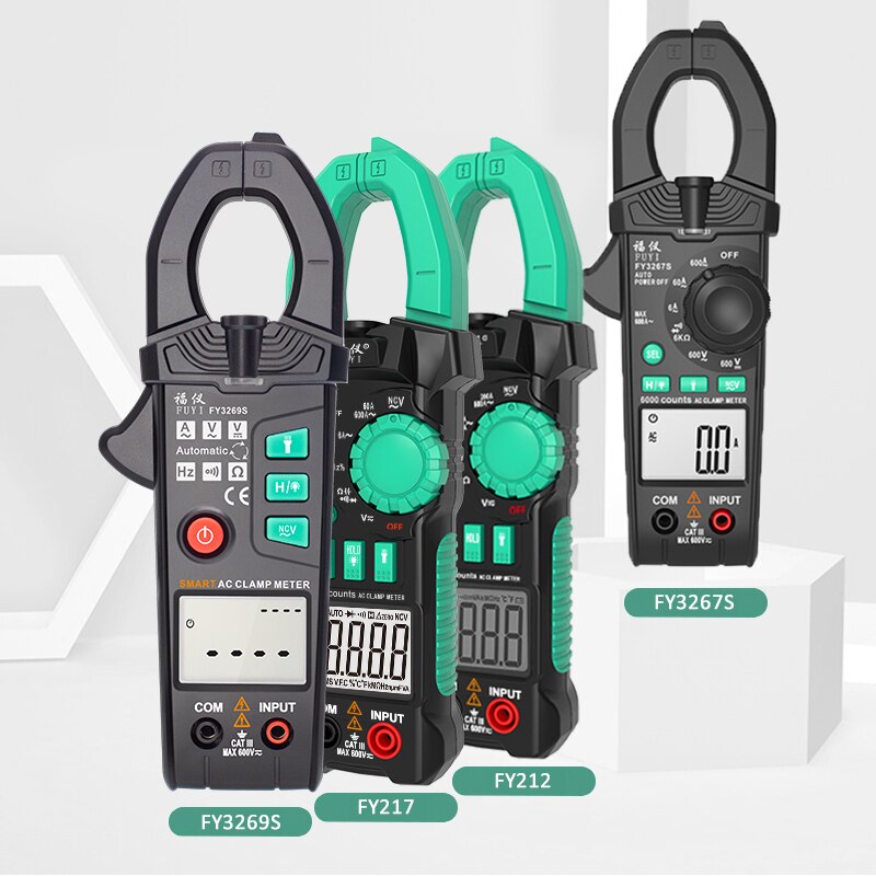 True RMS Digital Clamp Meter Multimeter Current Clamp Pincers AC/DC Voltage Resistance Tester Measuring Tool alicate amperimetro