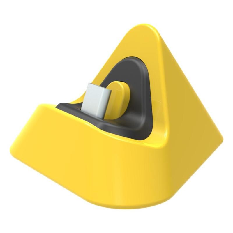 Disour mini switch lite dock switch lade dock holder til nintendo switch lite type c oplader base stand support: Gul