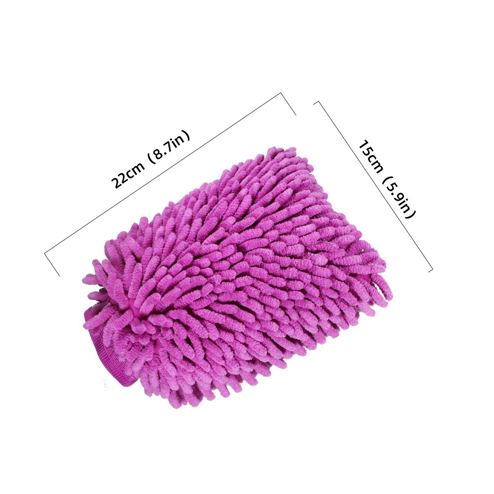 Manopla para lavado de coches YUNPICAR, tamaño grande, manopla de microfibra para lavar de doble cara/felpilla de alta densidad, sin arañazos, guante para lavado de coche