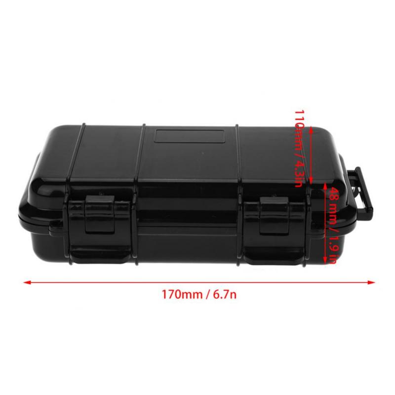 Cajas impermeables a prueba de golpes Caja de Herramientas sellada de plástico caja de almacenamiento hermética de aparatos electrónicos caja de transporte con forro de espuma: A