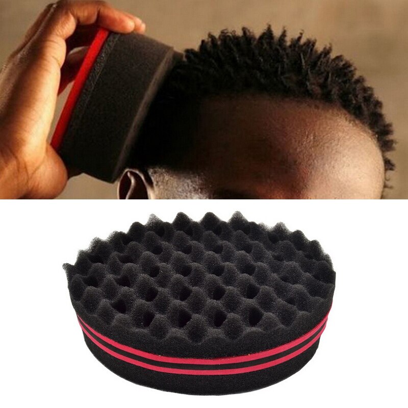 Hårstang krøller kort hår krøller skum dobbel bølge magic stylus praktisk dread vri lås dreadlocks krøllet børste svamp