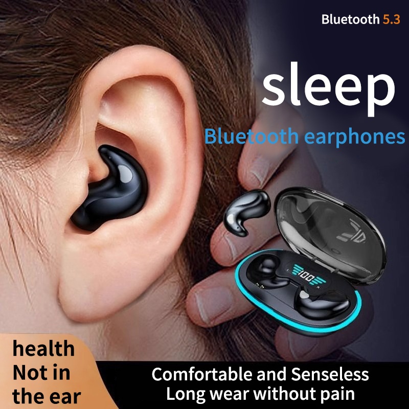 Original X55 Wireless Sleep Earphone Noise Reduction Invisible Earphone Sleeping Headset Bluetooth Sport Headphones Earbuds